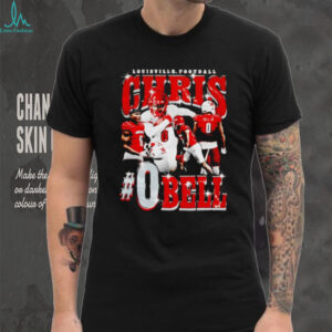 Chris Bell 90’s picture collage Louisville football shirt
