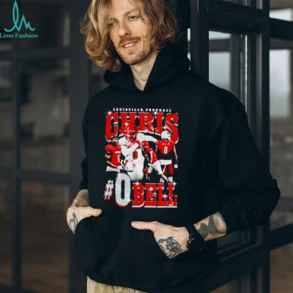 Chris Bell 90’s picture collage Louisville football shirt