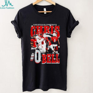 Chris Bell 90’s picture collage Louisville football shirt