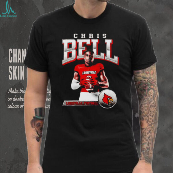 Chris Bell illustrated Louisville football shirt