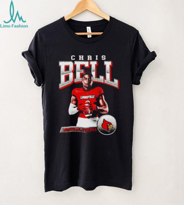 Chris Bell illustrated Louisville football shirt