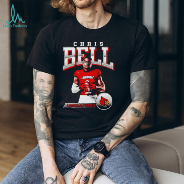 Chris Bell illustrated Louisville football shirt