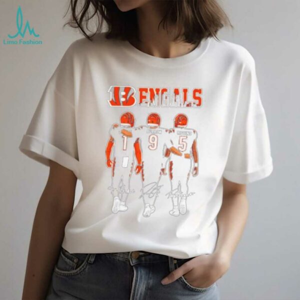 Cincinnati Bengals Chase Burrow Higgins Signatures Shirt