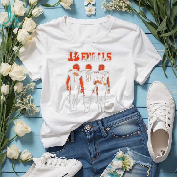 Cincinnati Bengals Chase Burrow Higgins Signatures Shirt