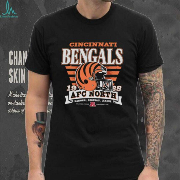 Cincinnati Bengals Stripe Splash Franklin Throwback T Shirt