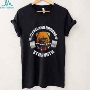 Cleveland Browns Strength Football Est 1946 2 sided t shirt