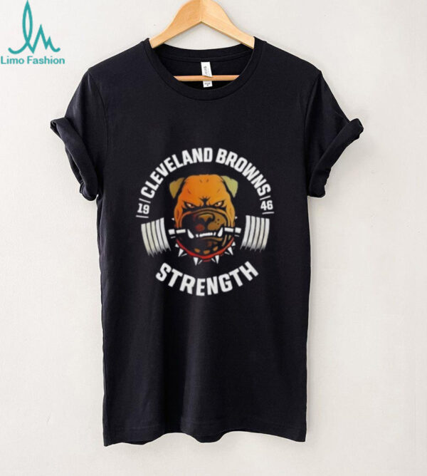 Cleveland Browns Strength Football Est 1946 2 sided t shirt
