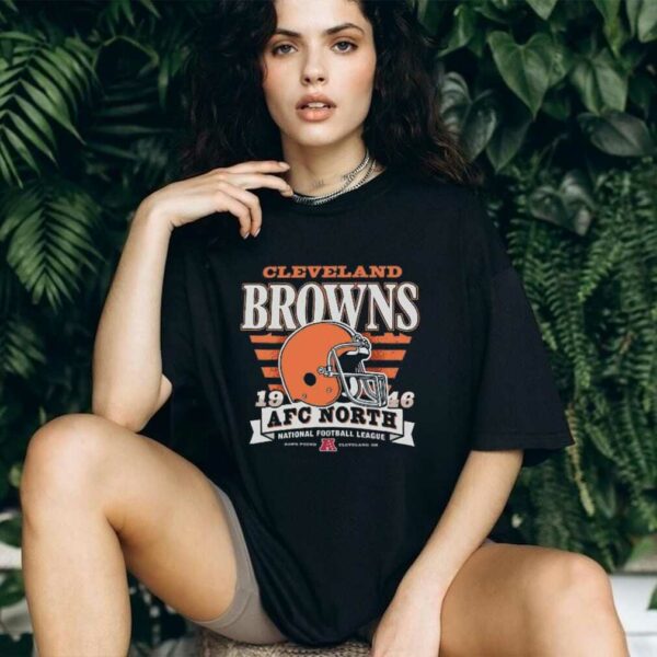 Cleveland Browns Stripe Splash Franklin Throwback T Shirt