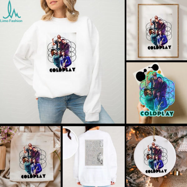 Coldplay 2025 2 Slide Music Of The Spheres Tour Shirt