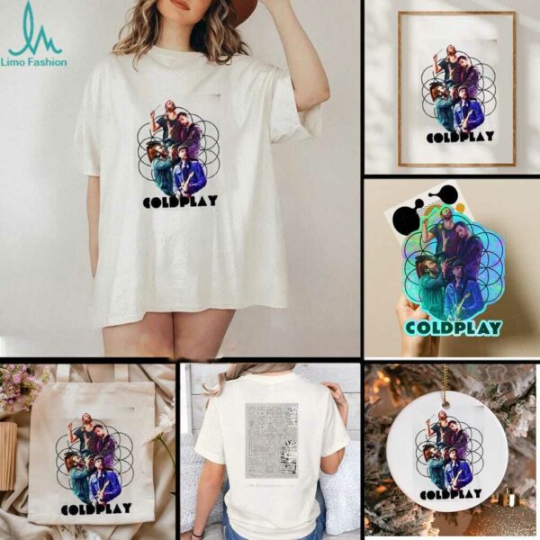 Coldplay 2025 2 Slide Music Of The Spheres Tour Shirt