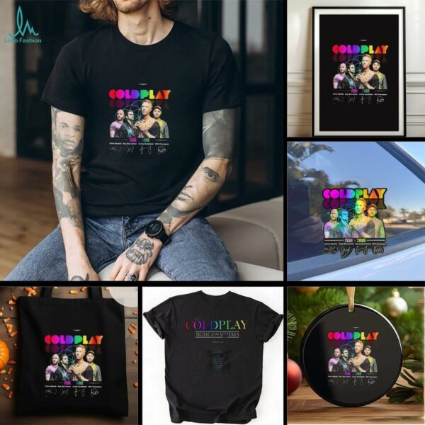 Coldplay 2025 Music Of The Spheres Tour Tshirt