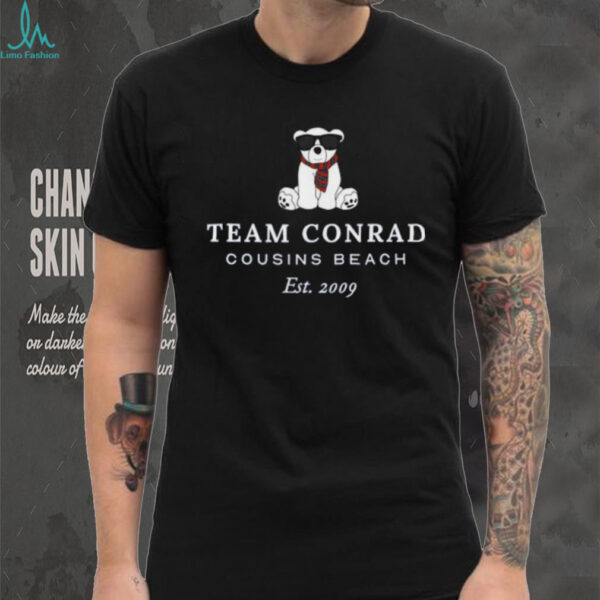 Conrad Junior Mint Bear Cousins Beach Est. 2009 Shirt