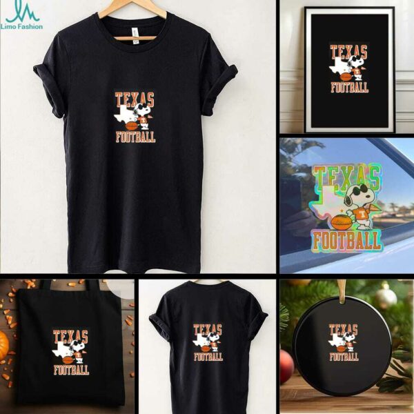 Cool Snoopy Football Texas Map shirt