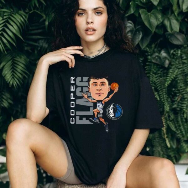 Cooper Flagg Dallas Mavericks Caricature T Shirt