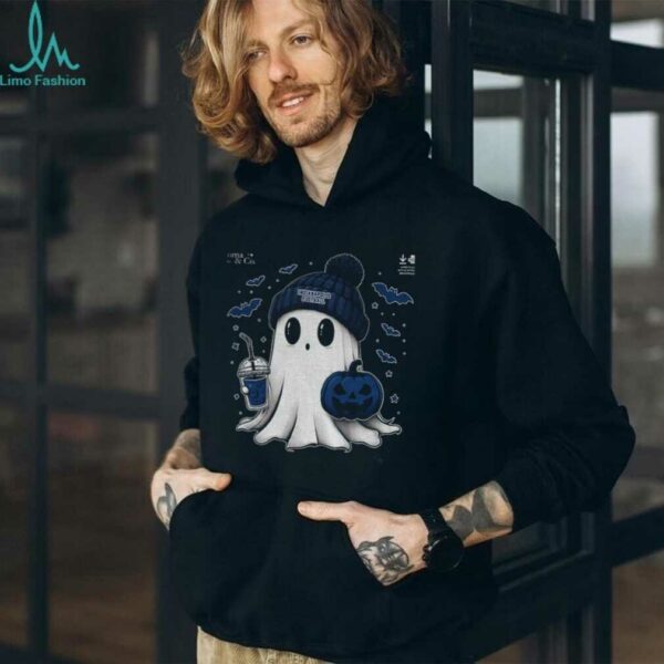 Cute ghost pumpkin Indianapolis Colts football NFL 2025 Happy Halloween shirt