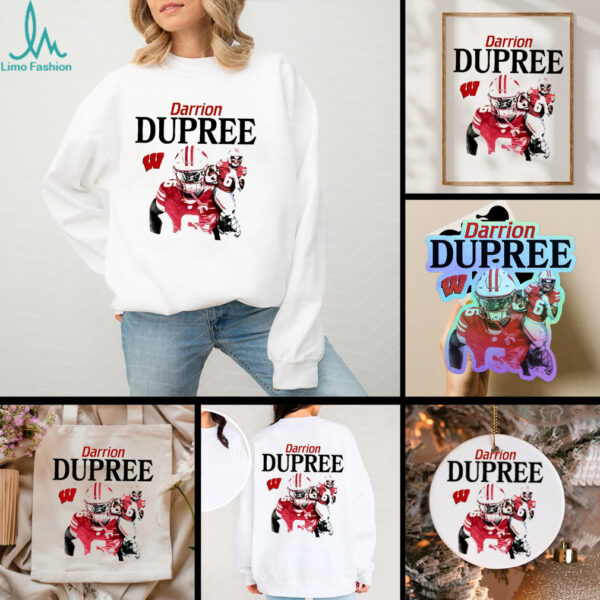 Darrion Dupree Wisconsin Football NCAA Legacy cartoon shirt_11zon