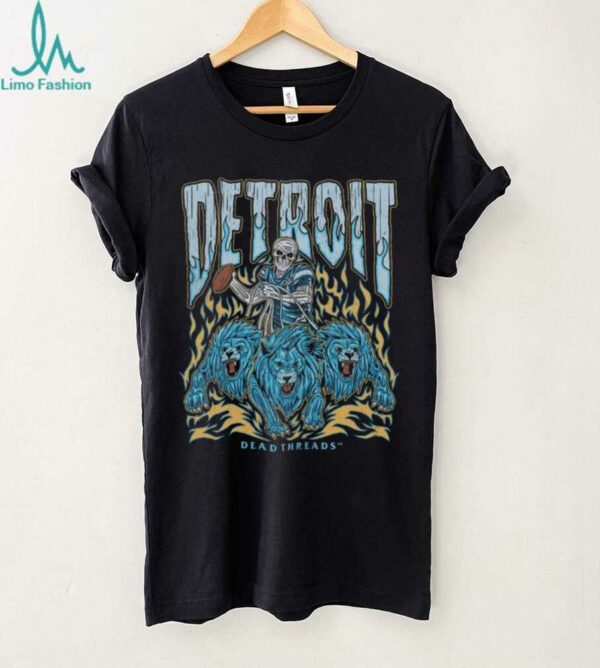 Dead Threads Detroit Skull & Lions T Shirt
