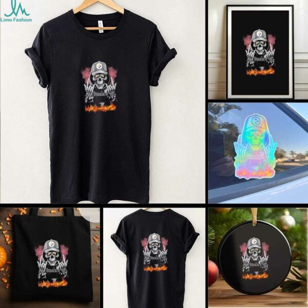 Death Skeleton x Pittsburgh Steelers Football shirt