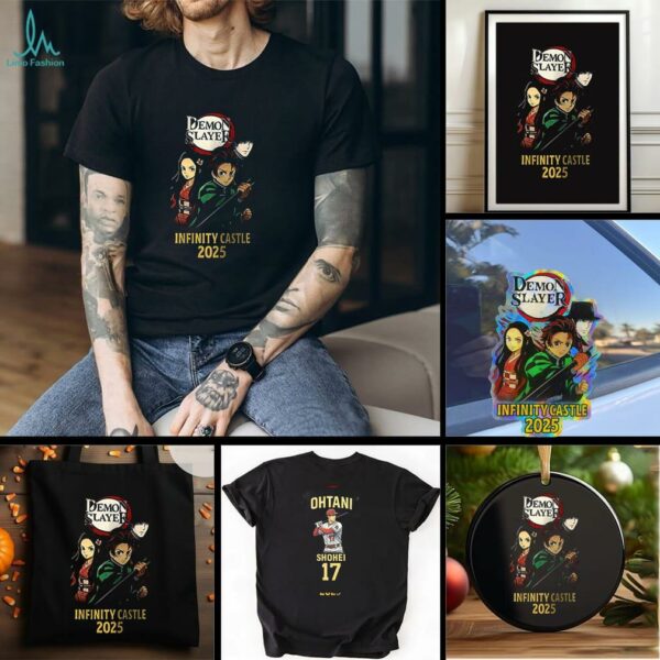 Demon Slayer Infinity Castle x 2025 Shohei Ohtani 17 Anime baseball shirt