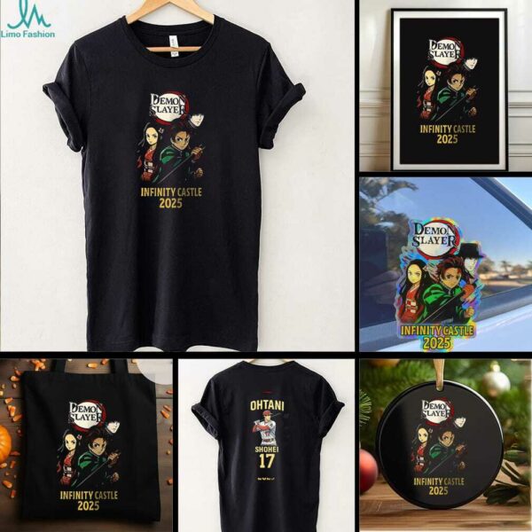 Demon Slayer Infinity Castle x 2025 Shohei Ohtani 17 Anime baseball shirt