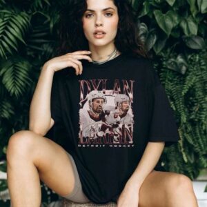 Detroit Dylan Larkin 71 Vintage Red T Shirt