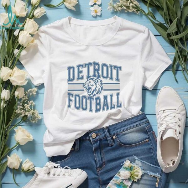 Detroit Football Comfort Colors Womens Game Day Graphic Shirt