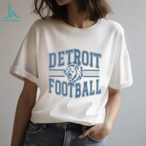 Detroit Football Comfort Colors Womens Game Day Graphic Shirt
