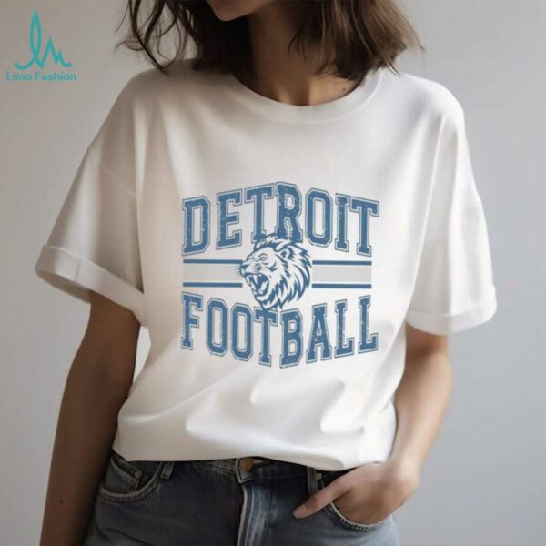 Detroit Football Comfort Colors Womens Game Day Graphic Shirt