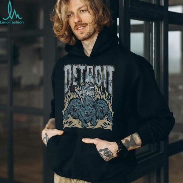 Detroit Football Skull Vintage Shirt