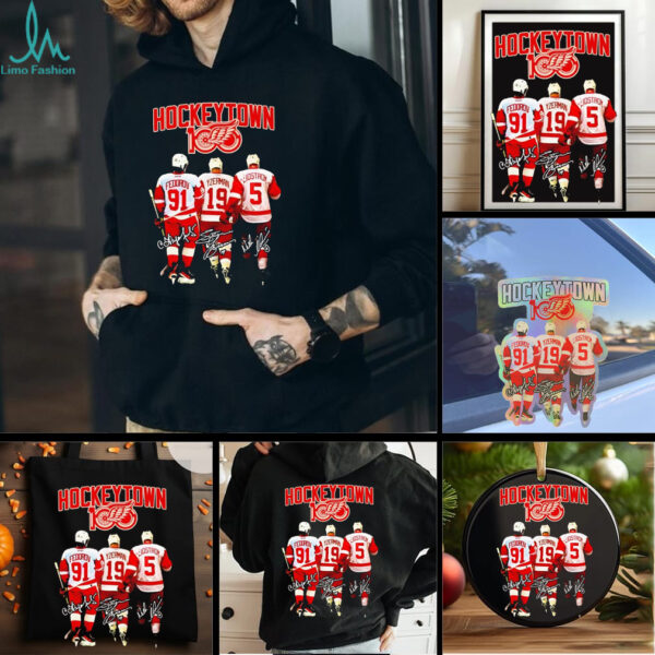 Detroit Red Wings 100 Years of Hockeytown players shirt