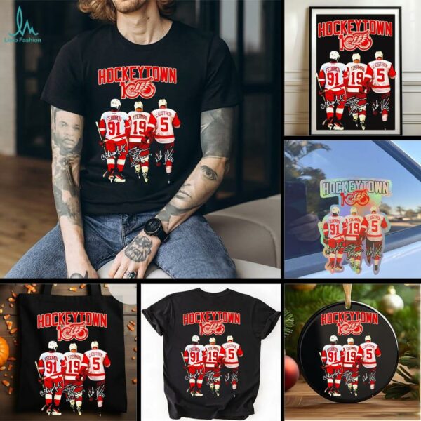 Detroit Red Wings 100 Years of Hockeytown players shirt