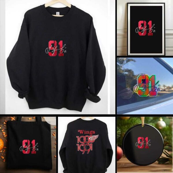 Detroit Red Wings 91 Sergei Fedorov signature shirt