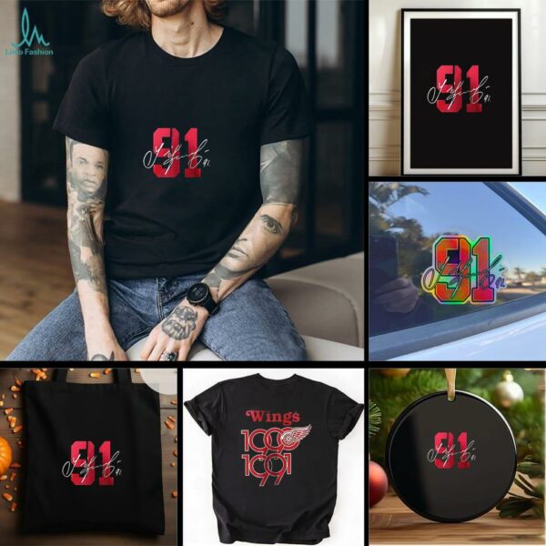 Detroit Red Wings 91 Sergei Fedorov signature shirt