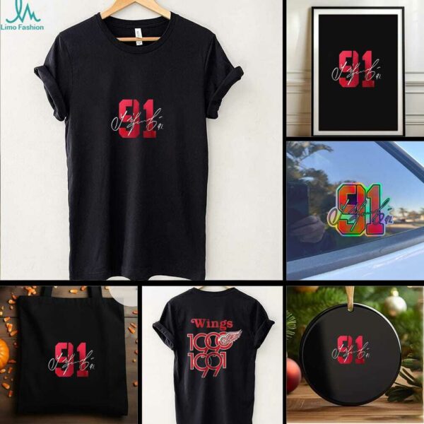 Detroit Red Wings 91 Sergei Fedorov signature shirt