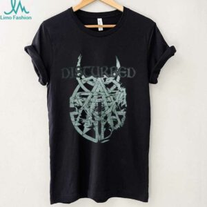 Disturbed Horned Logo Pigment Dyed T Shirt