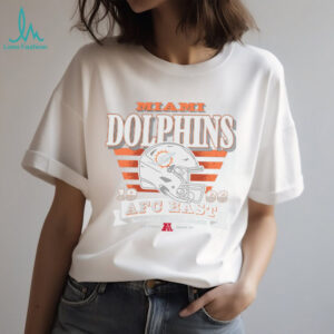 Aqua Miami Dolphins Stripe Splash Franklin Throwback T Shirt