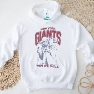 New York Giants Star Wars Yoda Win We Will Vintage Football T Shirt