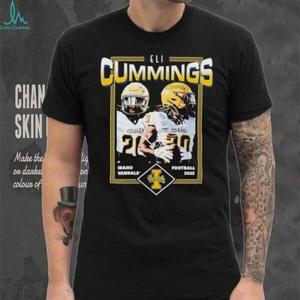 Eli Cummings portrait Idaho Vandals football 2025 shirt