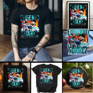 Eugenio Suarez triple player skyline Seattle Mariners shirt