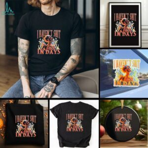 Fire skeleton I haven’t shit in days shirt
