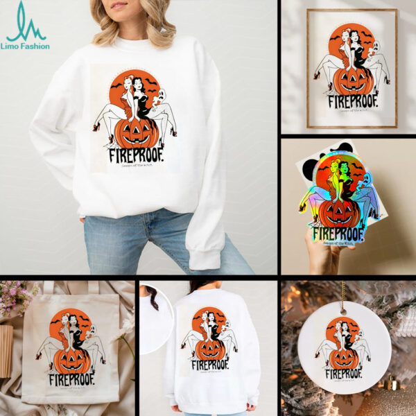 Fireproof Season of the Witches Ringer Halloween shirt