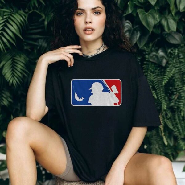 Fishing Baseball MLB logo parody shirt