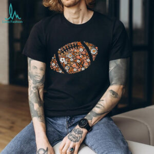 Floral Football Retro Game Day Brushstroke Shirt