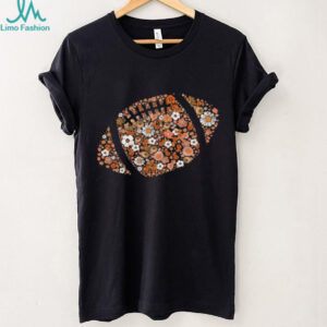 Floral Football Retro Game Day Brushstroke Shirt
