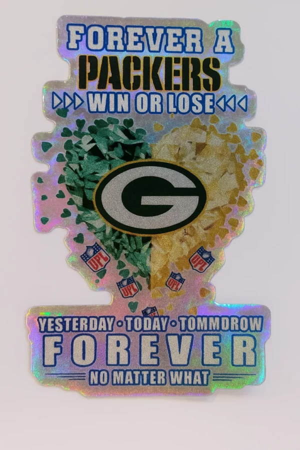 Forever A Green Bay Packers Win Or Lose Yesterday Today Tomorrow No Matter What Diamond Heart shirt