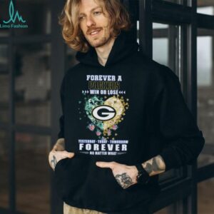 Forever A Green Bay Packers Win Or Lose Yesterday Today Tomorrow No Matter What Diamond Heart shirt
