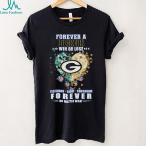 Forever A Green Bay Packers Win Or Lose Yesterday Today Tomorrow No Matter What Diamond Heart shirt