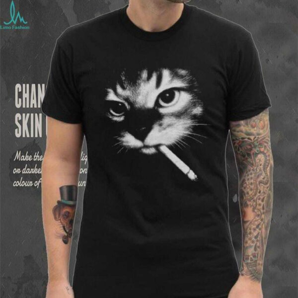 Funny Smoking Cat Meme Shirt