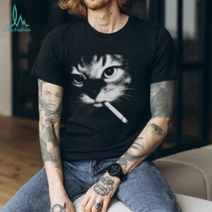 Funny Smoking Cat Meme Shirt