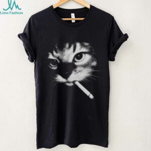 Funny Smoking Cat Meme Shirt